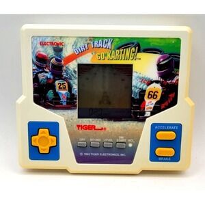 Dirt Track Go Karting! Tiger Electronics Handheld Game‎ Tested WORKS